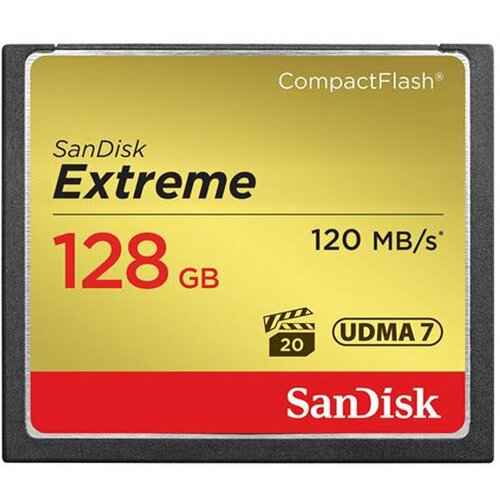 Sandisk COMPACT FLASH CARD 128GB Extreme SDCFXSB-128G-G46 memorijska kartica Slike