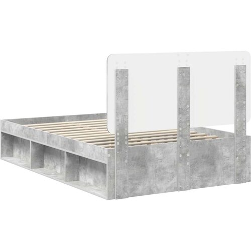  Okvir za krevet Beton 120 x 200 cm Čvrsto borovo drvo Slike