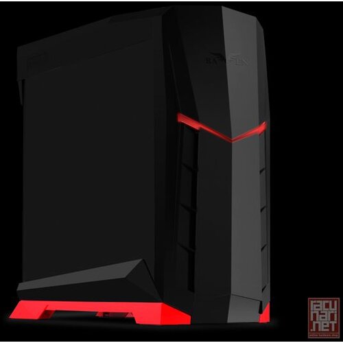 Silverstone RAVEN RVX01BR-W USB 3.0, Tower ATX, w/ window kit, 3 x AP122 included, Black with red trim [24] kući&scaron;te za računar Cene