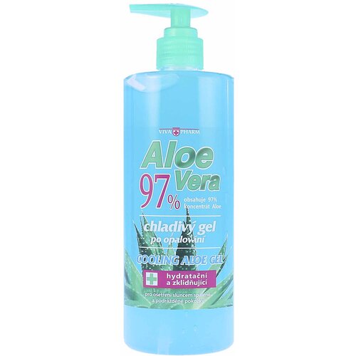VivaPharm Aloe Vera 97% rashlađujući gel nakon sunčanja 500 ml Slike