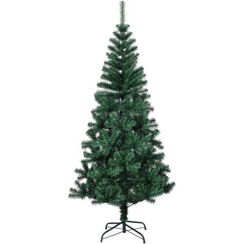  Umjetno božićno drvce s obojenim vrhovima zeleno 150 cm PVC Slike