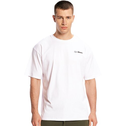 GymBeam limitless oversized t-shirt white Slike