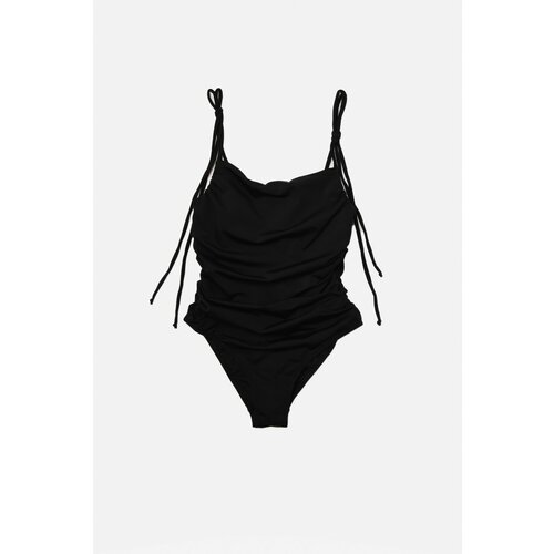 Trendyol Black Print Detailed Swimsuit Cene