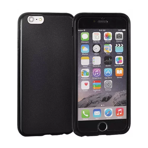 Mobiline gel etui matte črni neprosojni za apple iphone 7 8 (4.7")