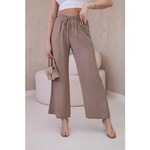 Kesi Wide viscose trousers Fango