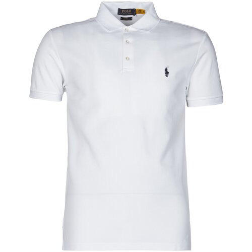 Polo Ralph Lauren POLO CINTRE SLIM FIT EN COTON STRETCH MESH LOGO PONY PLAYER Bijela Slike