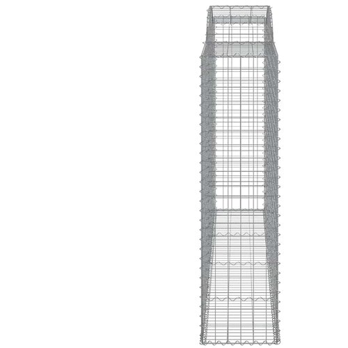  Lučne gabionske ko&amp;scaron;are 11kom 300x50x180/200cm pocinčano željezo Slike