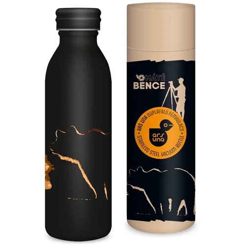 Ars Una Máté Bence - Medved dvojstenska kovinska steklenica v darilni škatli 600 ml Cene