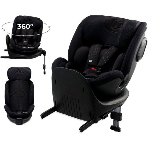 Kinderkraft autosjedalica XRIDER 2 i-Size 0-36 kg (40-150 cm) 360, crna Cijene