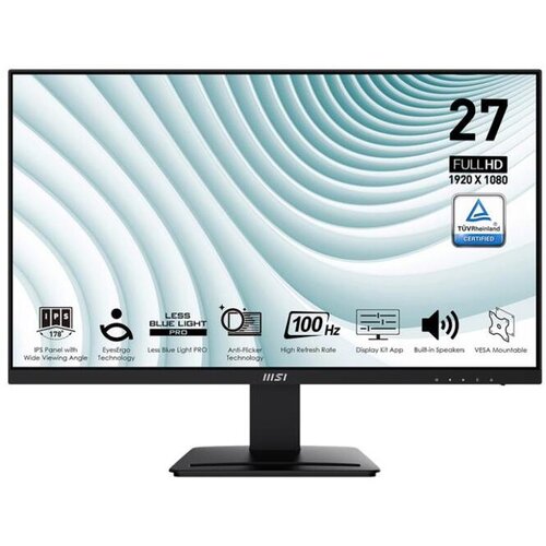 MSI Monitor MSI 27, MSI PRO MP273A, Flat, FHD, IPS, 100Hz, 1ms MPRT, HDMI / DP Cene