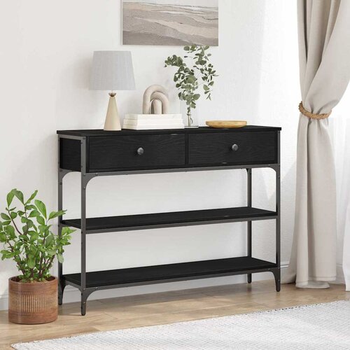  Konzolna stolica Crni hrast 100 x 25 x 75 cm Konstruirano drvo Cene