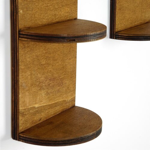 Kalune Design Raf259 walnut wall shelf Slike