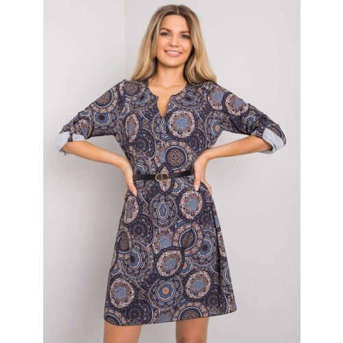 Italy Moda Dress-DHJ-SK-12336B.74P-navy blue Cene