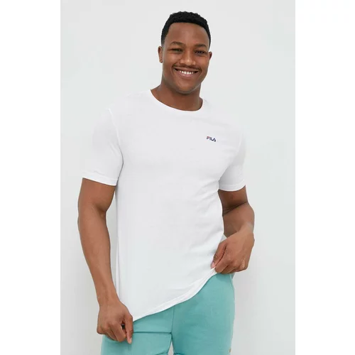 Fila Pamučna majica 2-pack boja: siva, glatki model