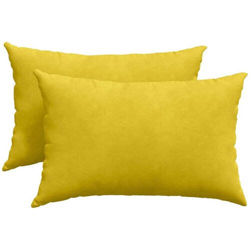 VidaXL jastučići za sofu 2 pcs žuta 60 x 40 cm kordura tekstil Slike