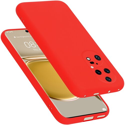  Ohišje, združljiv s Huawei v tekoči rdeči barvi - zaščitni pokrov iz fleksibilnega silikona TPU, (20694395) Cene
