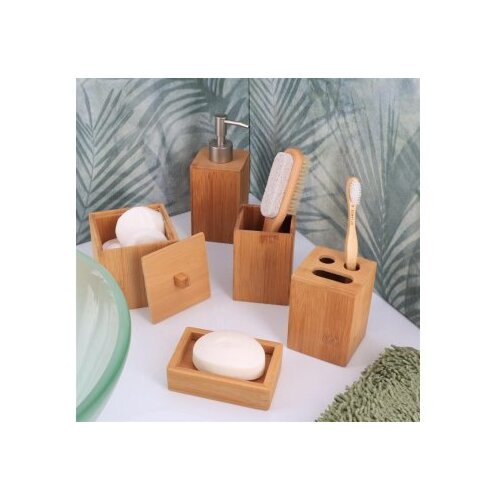 Tendance dozer za sapun bambus 7,2x7,2x18cm 1742856 Cene