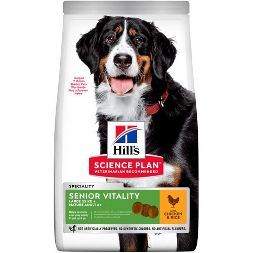 HILL'S SCIENCE Plan Mature Adult Senior Vitality 6+ Large s pi&scaron;čancem - 14 kg Cijene
