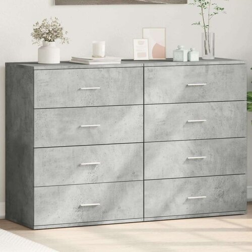  Komoda 2 kom siva boja betona 60x39x80 cm od konstruiranog drva Cijene