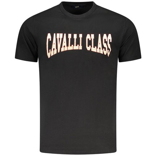Cavalli Class Mu&amp;scaron;ka Crna Majica Kratkih Rukava Slike