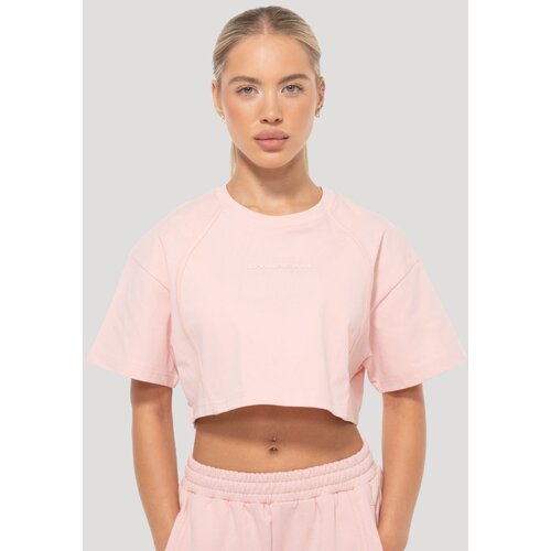GymBeam Women&lsquo;s Mochi Cropped T-Shirt Pink XL Cene