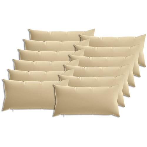  Presvlaka za jastuk 12 pcs HEERLEN Bež 40 x 80 cm Poliester Slike
