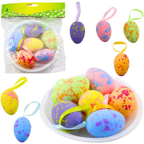  Easter Decorations Eggs With Loop Pendant Colorful 6pcs Cijene