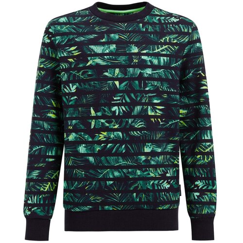 WE Fashion Majica marine / apno / meta / žad Slike