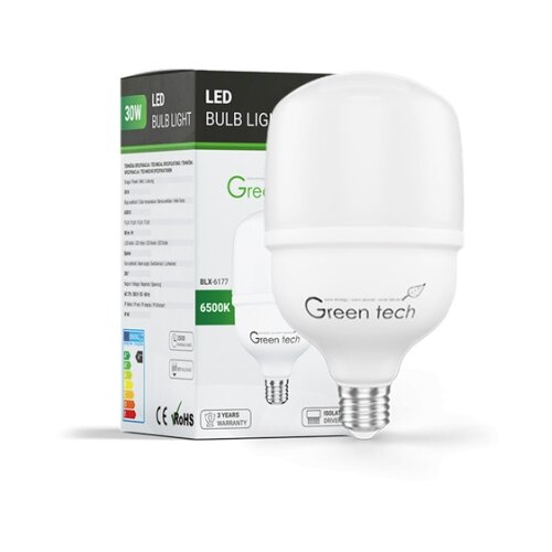 Greentech led sijalica e27 30w 6500k 2400lm t100 ip40 epistar chip ( BLX-6177 ) Cene