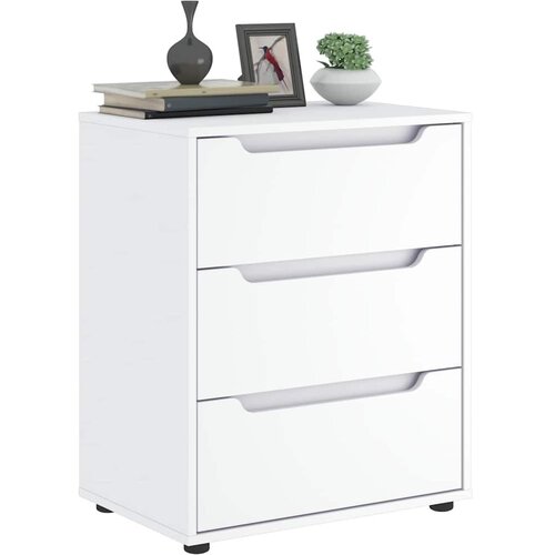  Komoda VISNES Bijela 60x40x73 cm Inženirsko drvo - Bijela 1 Slike