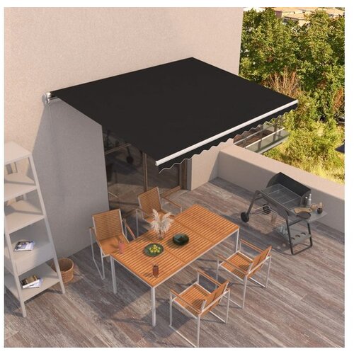  Ročno zložljiva tenda 400x350 cm antracitna Cene