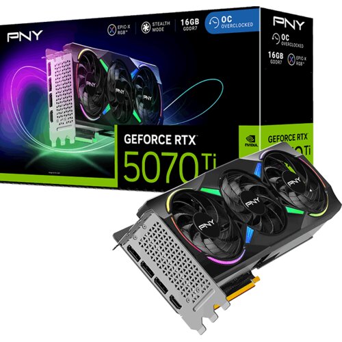 Pny RTX 5070Ti 16GB Gaming OC Triple fan, ARGB, GDDR7, 3xDP, 1xHDMI Cijene