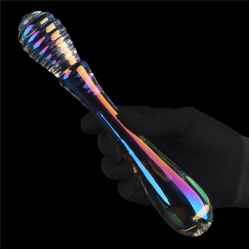 Lovetoy Twilight Gleam Glass Dildo- Twin Pleasures Lvtoy00753 Cene