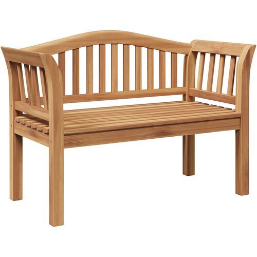 vidaXL Vrtna klupa 120x53.5x85 cm od masivnog drva tikovine Cijene