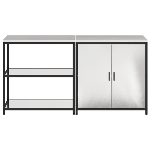  Kuhinjski set za pohranu 2 pcs Srebrna 180 x 50 x 92 cm Slike