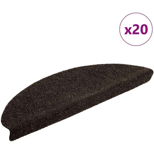  Ljepljivi tepisi za stepenice 20 kom tamnosmeđe 65x21x4 cm Cene