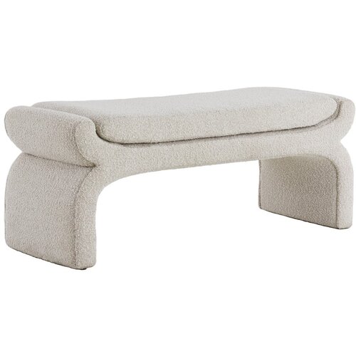 Light &amp;amp; Living Krem klupa od boucl&amp;eacute; tkanine Nafya &amp;ndash; Slike