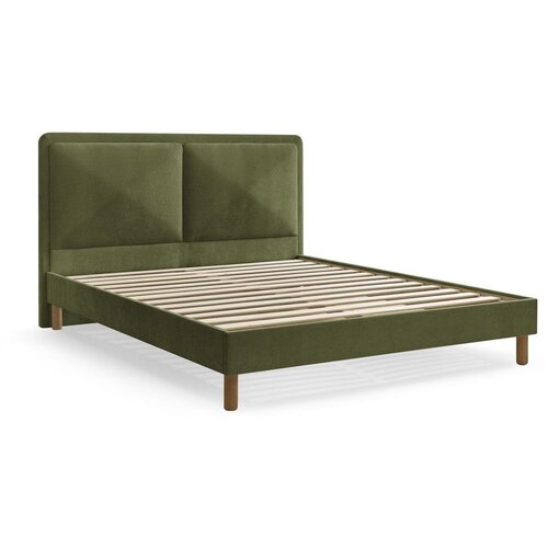 Bobochic Paris Zelena oblazinjena oblazinjena zakonska postelja z letvenim dnom 140x190 cm Mara &amp;ndash; Slike
