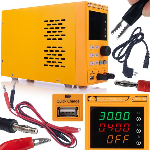 Rosfix AmpForce RAFEP-6405 Laboratorijski Napajalnik &ndash; 64V 5A, USB QC, 3 Spomini, OVP/OCP | 300W, 230&times;150&times;80 mm, (21656555) Cene