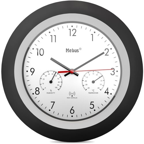 Mebus 19449 Funk-Wanduhr mitThermo-/Hygrom. Slike