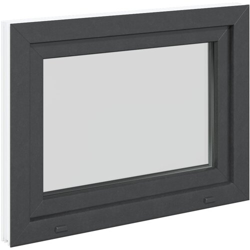  Prozor za podrum RISOR 80 x 60 cm PVC i staklo Antracit Slike