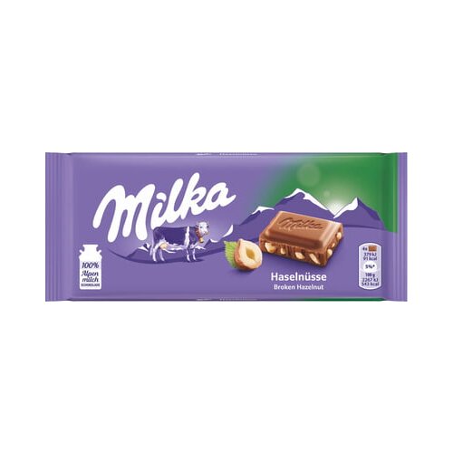 Milka Čokolada z lomljenimi lešniki Cene