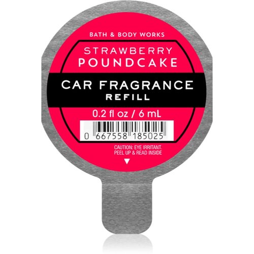 Bath &amp;amp; Body Works Strawberry Pound Cake di&amp;scaron;ava za avto nadomestno polnilo 6 ml Slike