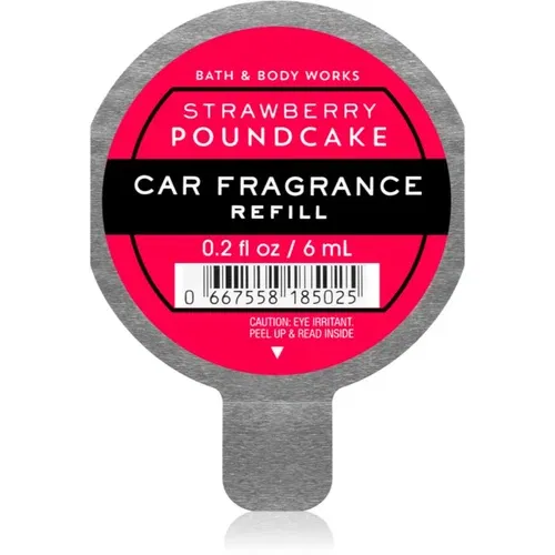 Bath & Body Works Strawberry Pound Cake miris za auto zamjensko punjenje 6 ml