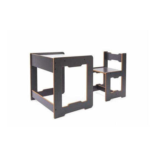 Hanah home Dječiji set stol i stolica, 56x55x45cm, Antracit Slike