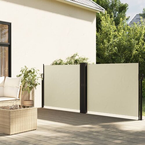 vidaXL Uvlačiva bočna tenda 140 x 600 cm krem Cijene