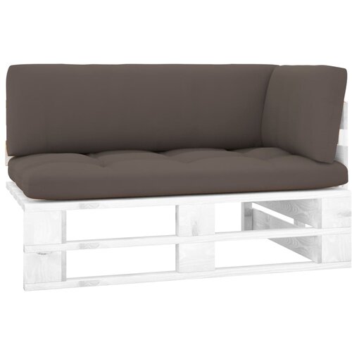  Kutna vrtna sofa od paleta od bijelo impregnirane borovine Cijene
