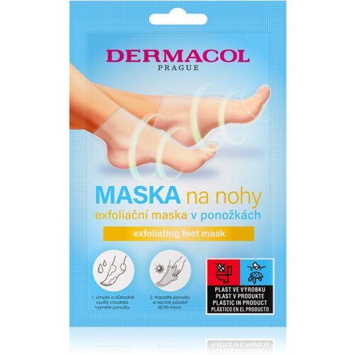 Dermacol Feet Mask eksfolijacijske čarape za omek&amp;scaron;avanje i hidrataciju kože stopala 1 kom Slike