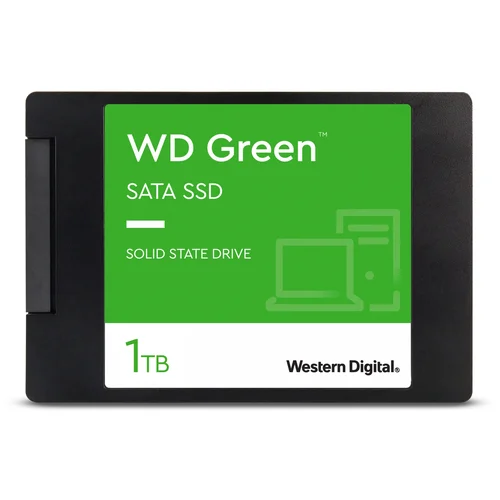 Western Digital Obnovljeno - znaki rabe - GREEN 1 TB - 2,5'' SATA SSD pogon, (21681263)