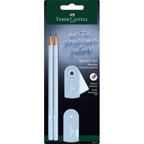 Faber-Castell Komplet svinčnik b +radirka+&scaron;ilček sparkle sky, (5000235165) Cene